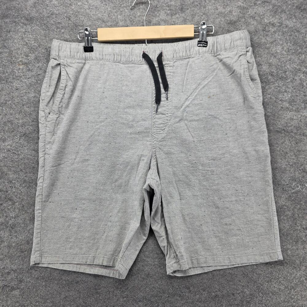 Bullhead Shorts Mens XL 38 Waist Gray Sweat Elastic Drawstring Pockets 8 Inseam